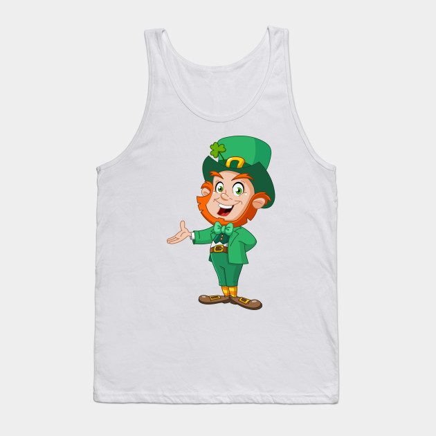 Leprechaun presenting